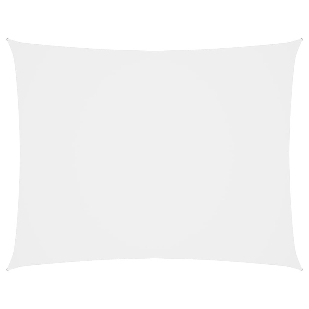 vidaXL Voile de parasol tissu oxford rectangulaire 3x4 m blanc