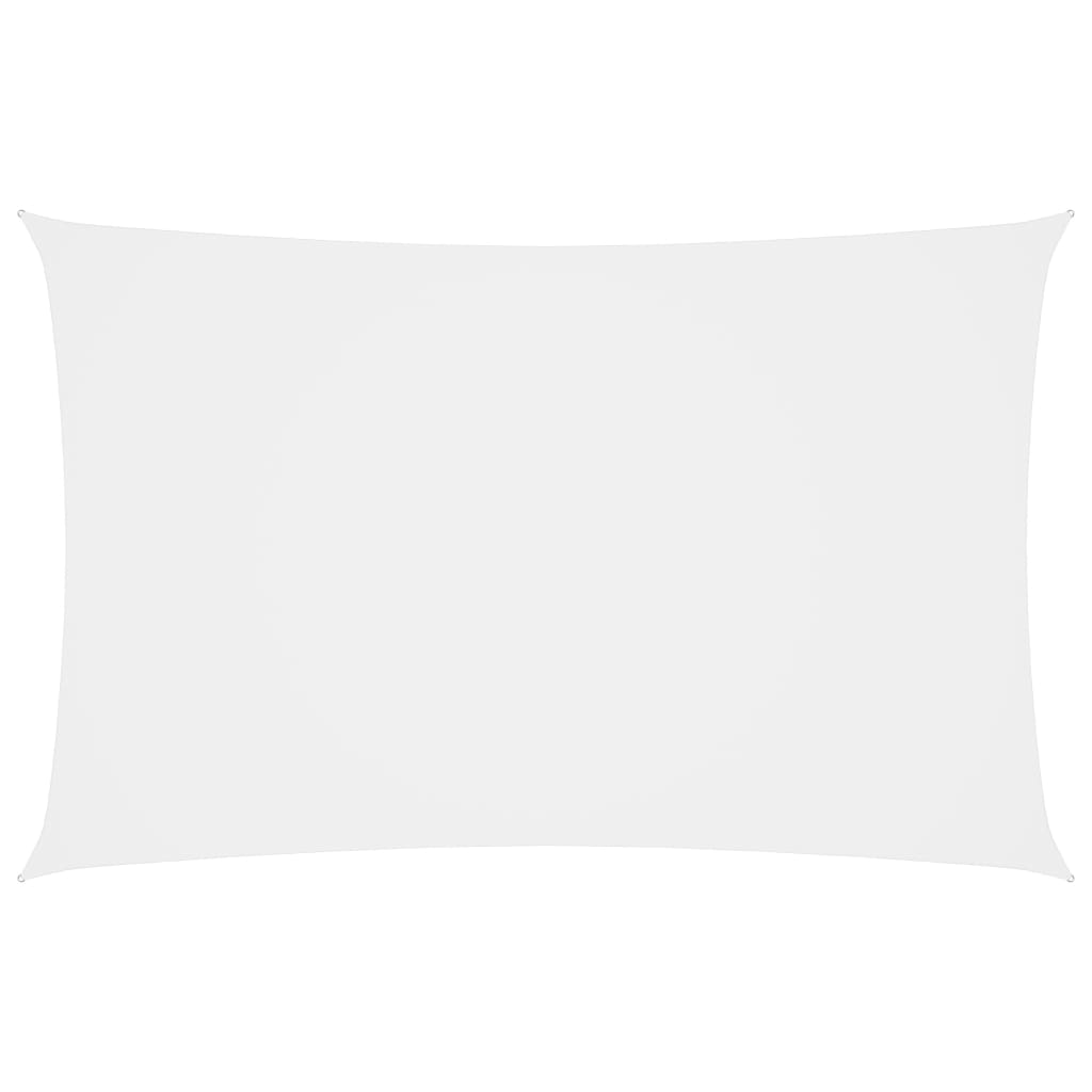 vidaXL Voile de parasol tissu oxford rectangulaire 5x8 m blanc