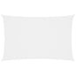 vidaXL Voile de parasol tissu oxford rectangulaire 5x8 m blanc
