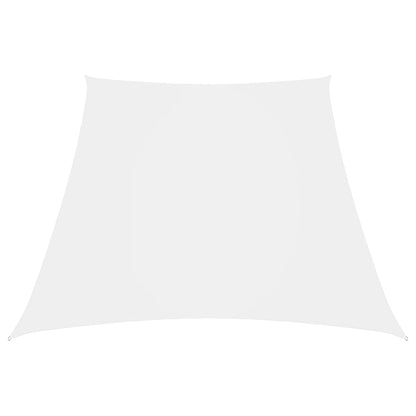 vidaXL Voile de parasol Tissu Oxford trapèze 3/5x4 m Blanc