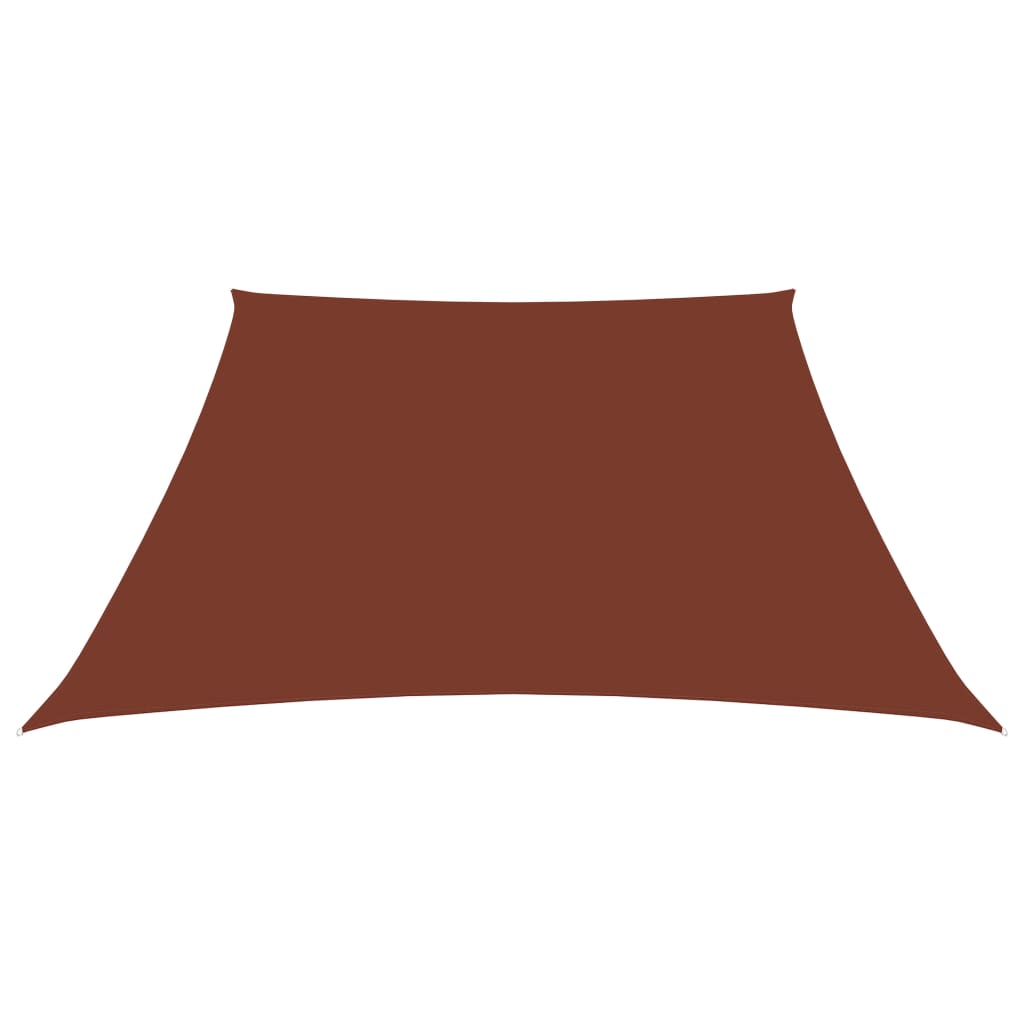 vidaXL Voile de parasol Tissu Oxford trapèze 2/4x3 m Terre cuite