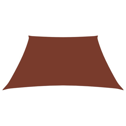 vidaXL Voile de parasol Tissu Oxford trapèze 2/4x3 m Terre cuite