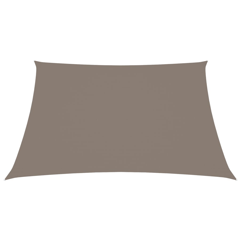 vidaXL Voile de parasol tissu oxford carré 2,5x2,5 m taupe