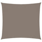 vidaXL Voile de parasol tissu oxford carré 3x3 m taupe