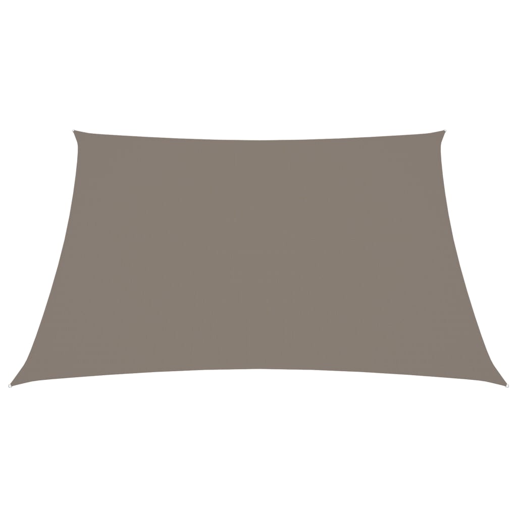 vidaXL Voile de parasol tissu oxford carré 3x3 m taupe