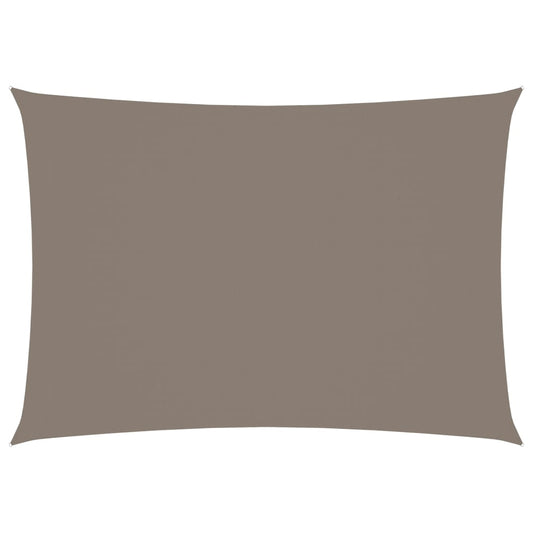 vidaXL Voile de parasol tissu oxford rectangulaire 2,5x4 m taupe
