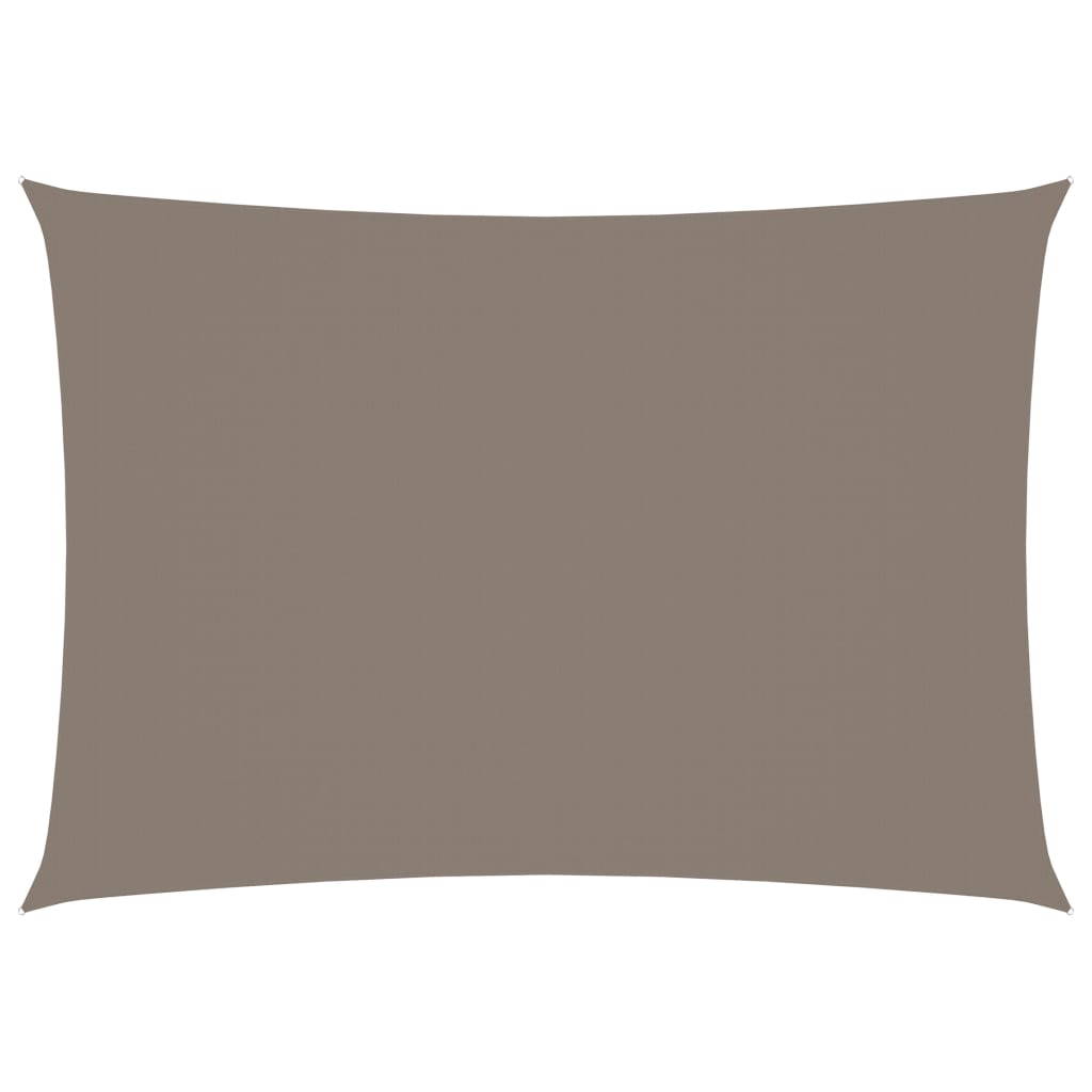 vidaXL Voile de parasol tissu oxford rectangulaire 3x4 m taupe
