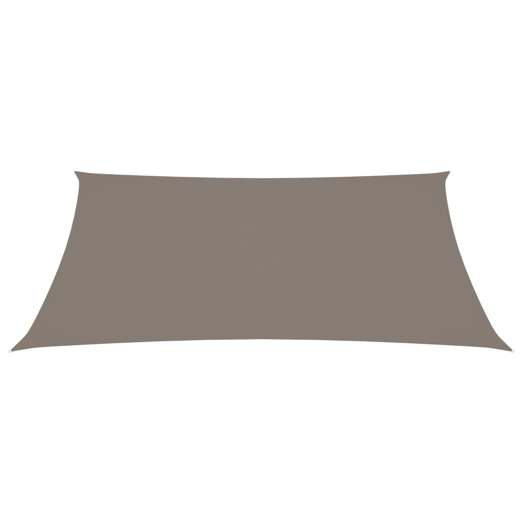 vidaXL Voile de parasol tissu oxford rectangulaire 3x4 m taupe