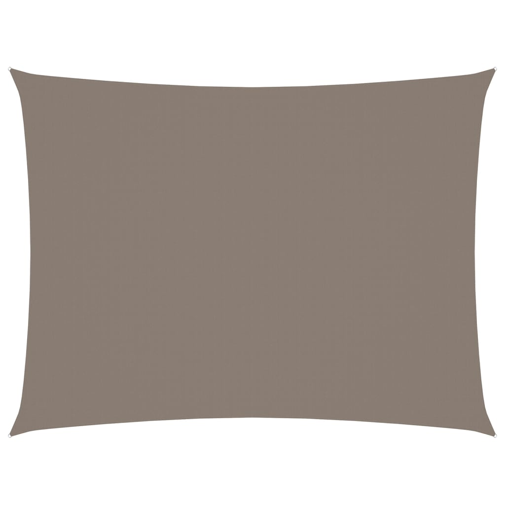 vidaXL Voile de parasol tissu oxford rectangulaire 3x4,5 m taupe