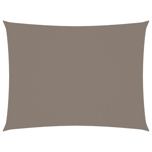 vidaXL Voile de parasol tissu oxford rectangulaire 3x4,5 m taupe