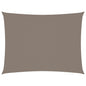 vidaXL Voile de parasol tissu oxford rectangulaire 3x4,5 m taupe
