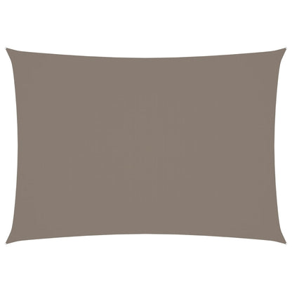 vidaXL Voile de parasol tissu oxford rectangulaire 3x5 m taupe