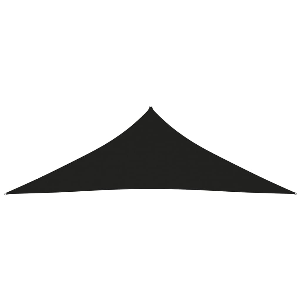 vidaXL Voile de parasol tissu oxford triangulaire 5x5x6 m noir