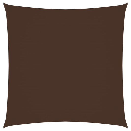 vidaXL Voile de parasol tissu oxford carré 2x2 m marron