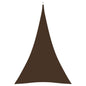 vidaXL Voile de parasol Tissu Oxford triangulaire 5x6x6 m marron