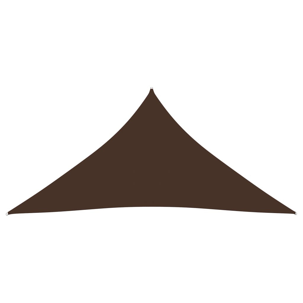 vidaXL Voile de parasol Tissu Oxford triangulaire 5x6x6 m marron