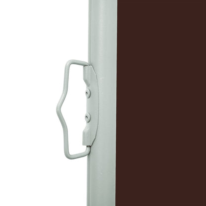 vidaXL Auvent latéral rétractable de patio 600x160 cm Marron