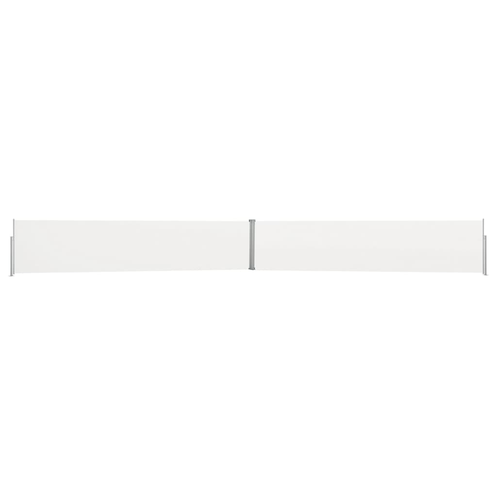 vidaXL Auvent latéral rétractable de patio 140x1200 cm Crème