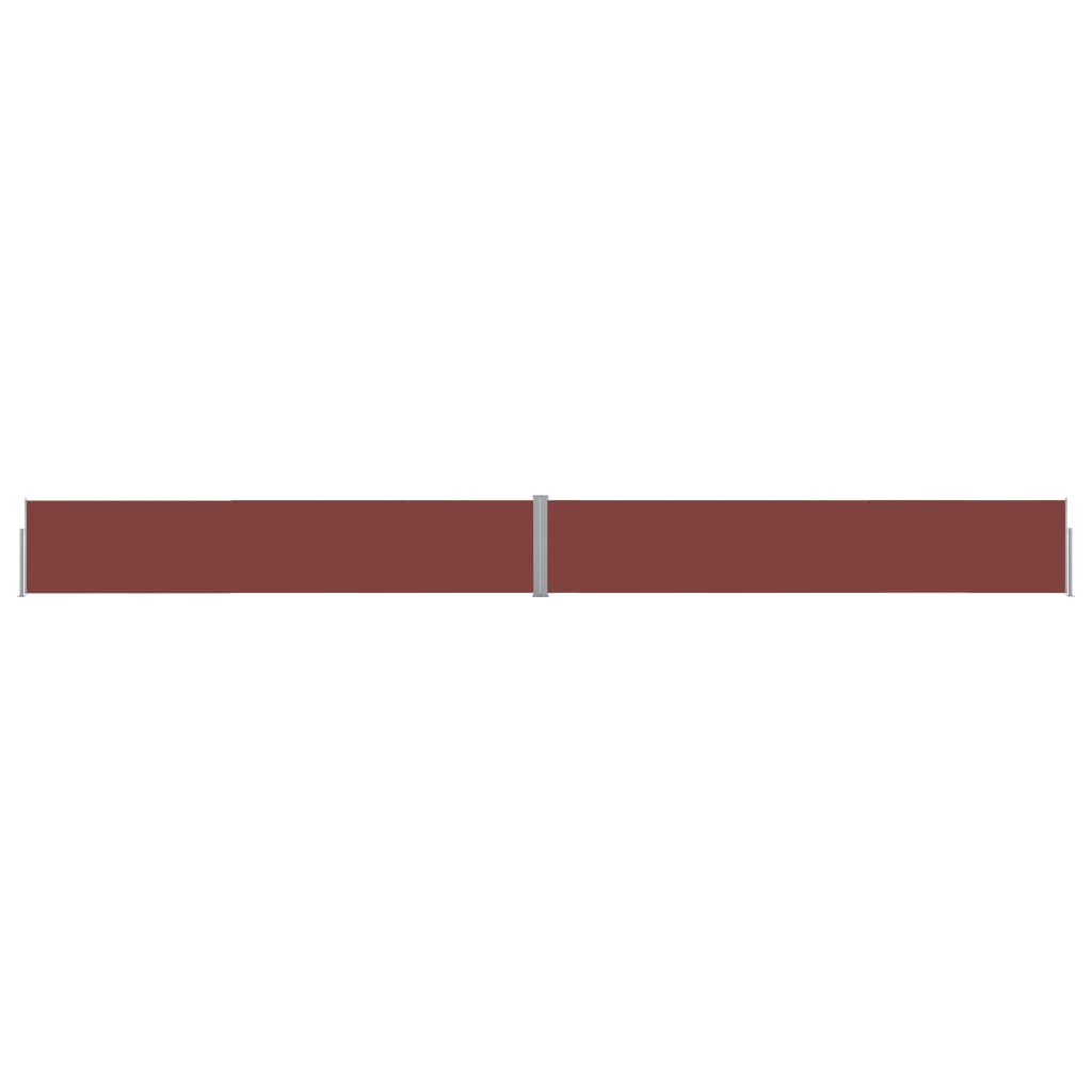 vidaXL Auvent latéral rétractable de patio 140x1200 cm Marron