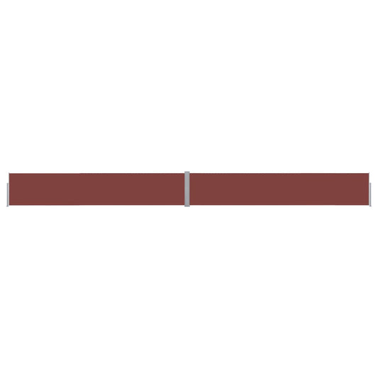 vidaXL Auvent latéral rétractable de patio 140x1200 cm Marron