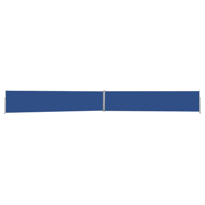 vidaXL Auvent latéral rétractable de patio 140x1200 cm Bleu