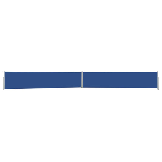 vidaXL Auvent latéral rétractable de patio 140x1200 cm Bleu