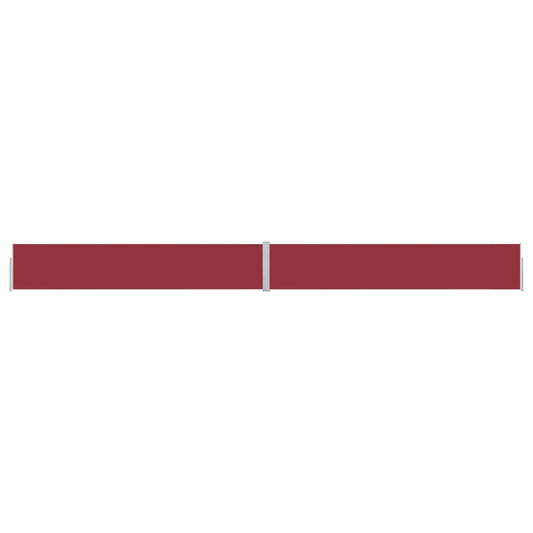 vidaXL Auvent latéral rétractable de patio 170x1200 cm Rouge