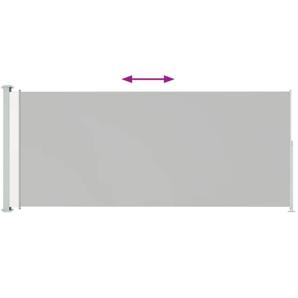 vidaXL Auvent latéral rétractable de patio 180x500 cm Crème
