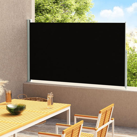 vidaXL Auvent latéral rétractable de patio 220x300 cm Noir