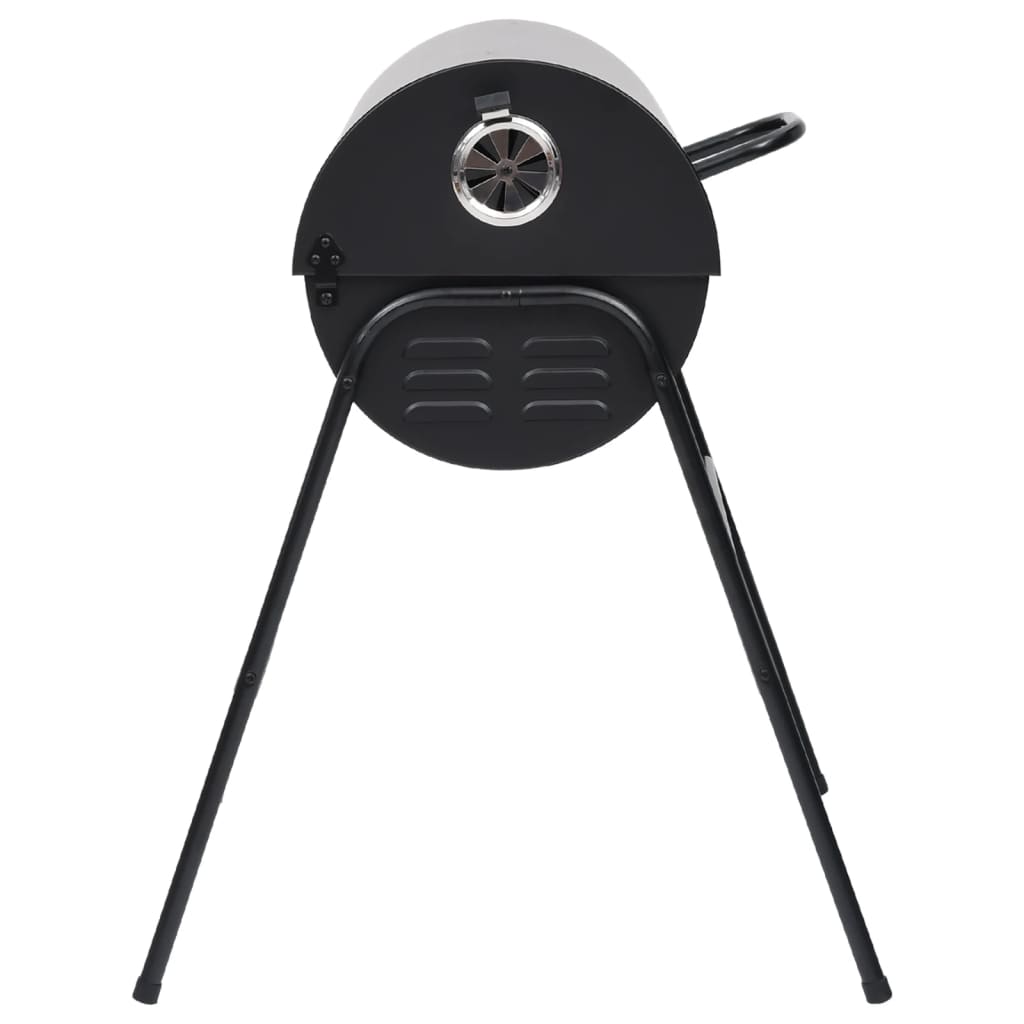 vidaXL Gril à baril avec 2 grilles de cuisson Noir 80x95x90 cm Acier