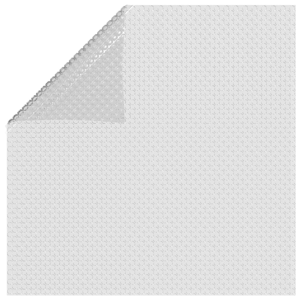 vidaXL Film solaire de piscine flottant PE 260x160 cm Gris