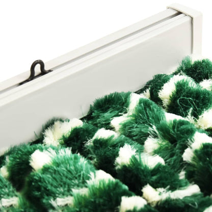 vidaXL Moustiquaire Vert et blanc 90x220 cm Chenille