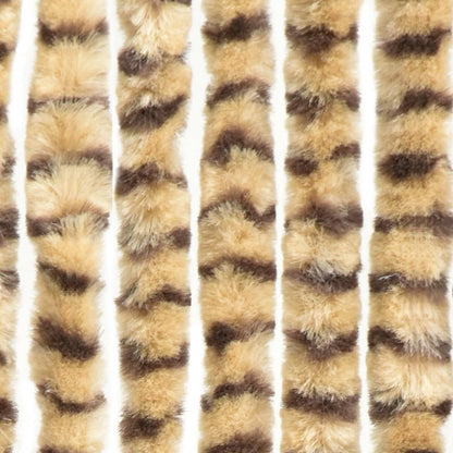 vidaXL Moustiquaire Beige et marron 100x220 cm Chenille