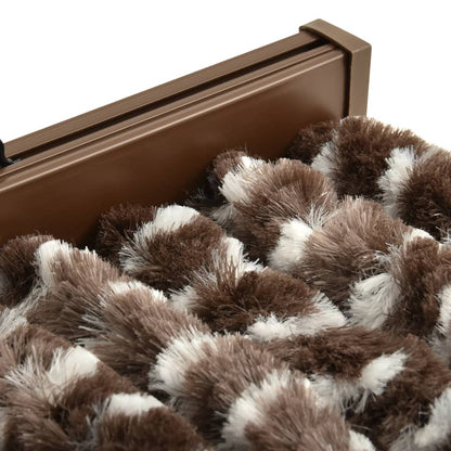 vidaXL Moustiquaire Marron et blanc 90x220 cm Chenille