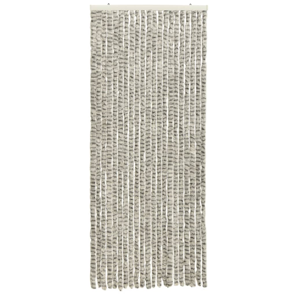 vidaXL Moustiquaire Gris clair et gris foncé 56x185 cm Chenille