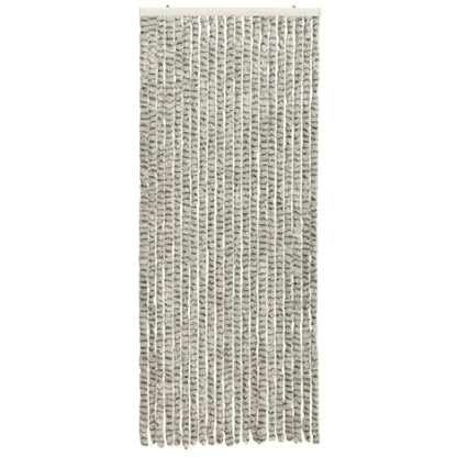 vidaXL Moustiquaire Gris clair et gris foncé 56x185 cm Chenille
