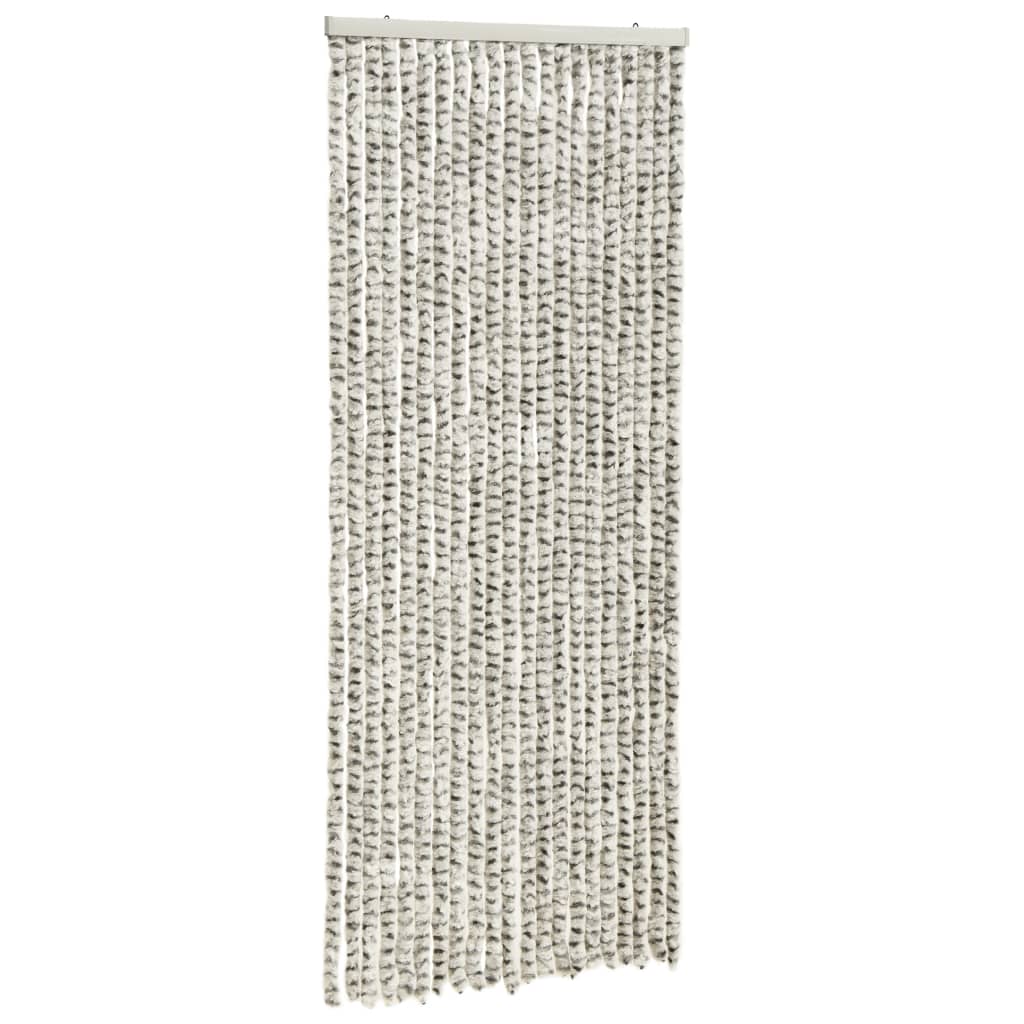 vidaXL Moustiquaire Gris clair et gris foncé 56x185 cm Chenille