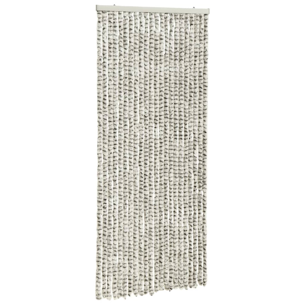 vidaXL Moustiquaire Gris clair et gris foncé 90x220 cm Chenille