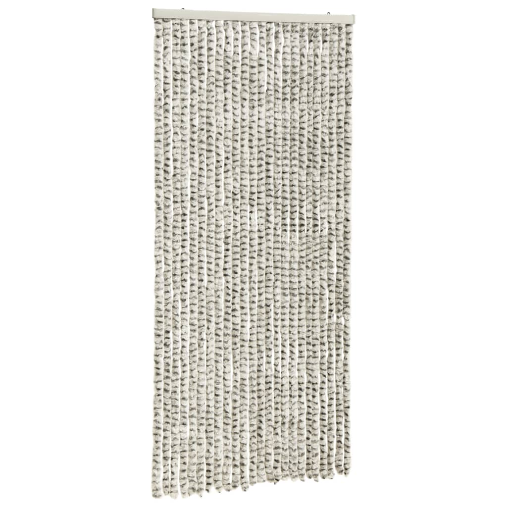 vidaXL Moustiquaire Gris clair et gris foncé 100x220 cm Chenille