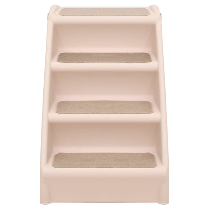 vidaXL Escaliers pliables pour chiens Crème 62x40x49,5 cm