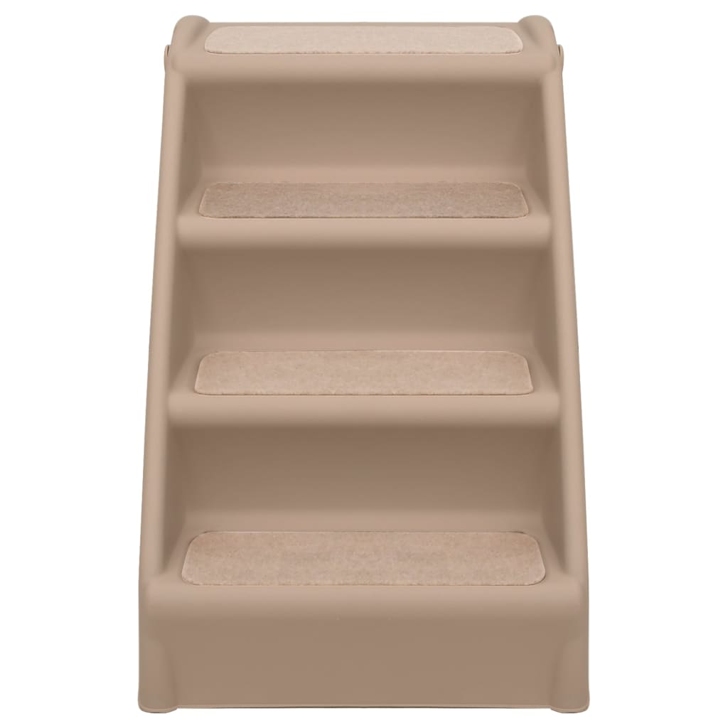 vidaXL Escaliers pliables pour chiens Marron 62x40x49,5 cm