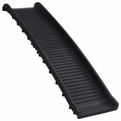 vidaXL Rampe de voiture pliable pour chiens Noir 155,5x40x15,5 cm