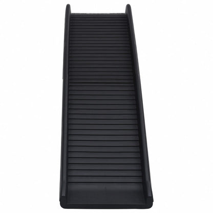vidaXL Rampe de voiture pliable pour chiens Noir 155,5x40x15,5 cm