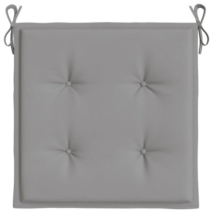 vidaXL Coussins de chaise de jardin 6 pcs gris 40x40x3 cm tissu oxford