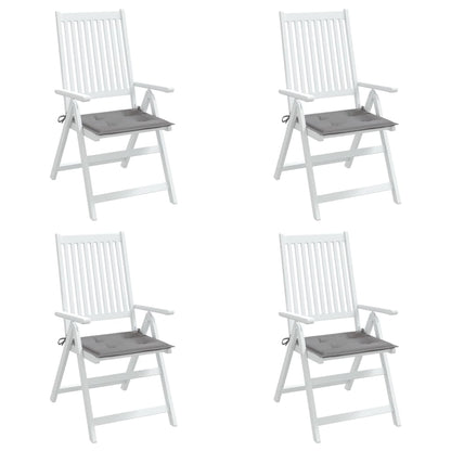 vidaXL Coussins de chaise de jardin 4 pcs gris 50x50x3 cm tissu oxford