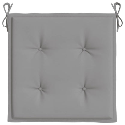 vidaXL Coussins de chaise de jardin 4 pcs gris 50x50x3 cm tissu oxford