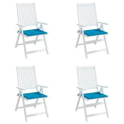 vidaXL Coussins de chaise de jardin 4 pcs bleu 50x50x3 cm tissu oxford