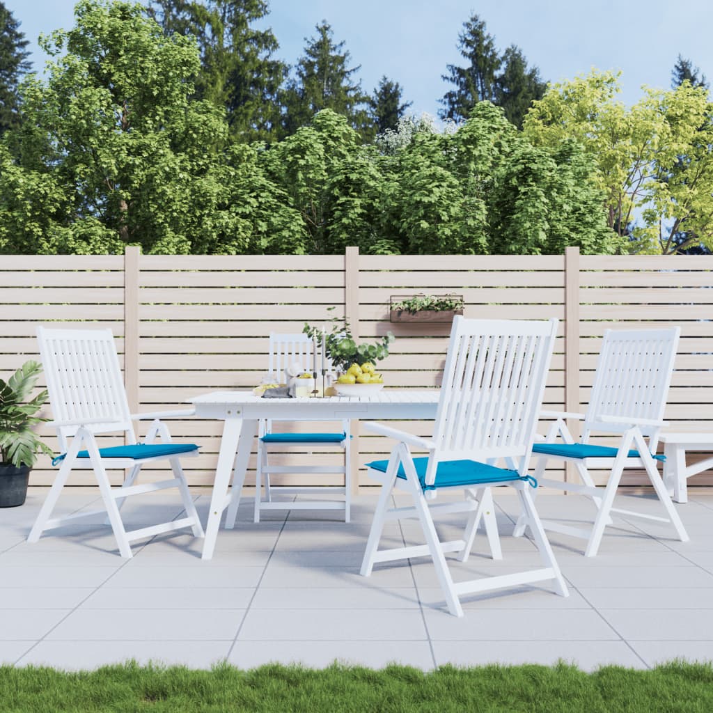 vidaXL Coussins de chaise de jardin 4 pcs bleu 50x50x3 cm tissu oxford