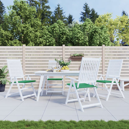 vidaXL Coussins de chaise de jardin 4 pcs vert 50x50x3 cm tissu oxford