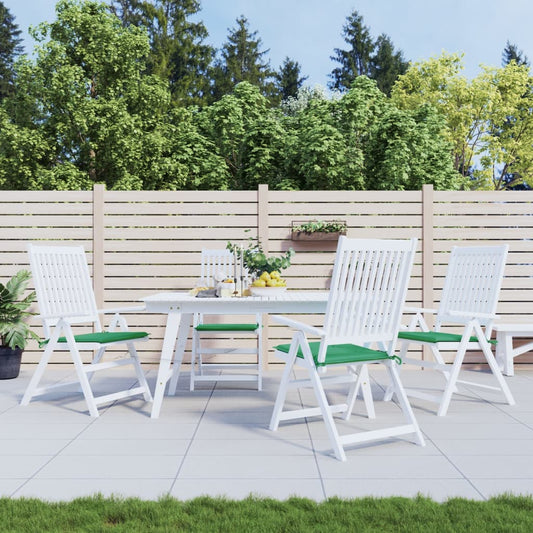 vidaXL Coussins de chaise de jardin 4 pcs vert 50x50x3 cm tissu oxford